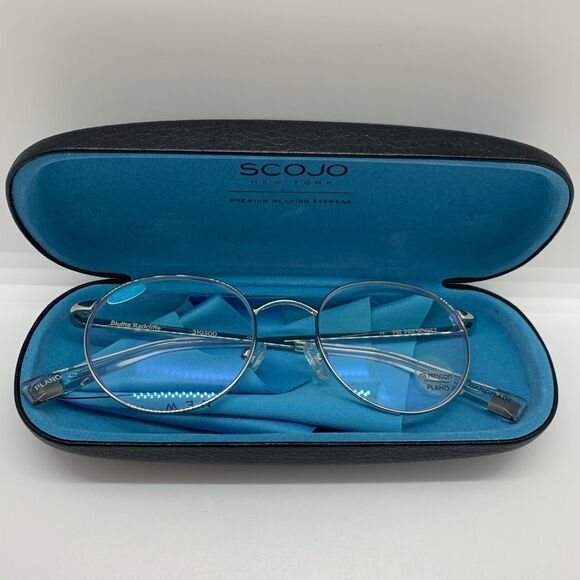 NWT SCOJO Blulite Glasses - Radcliffe - Silver - Picture 6 of 10
